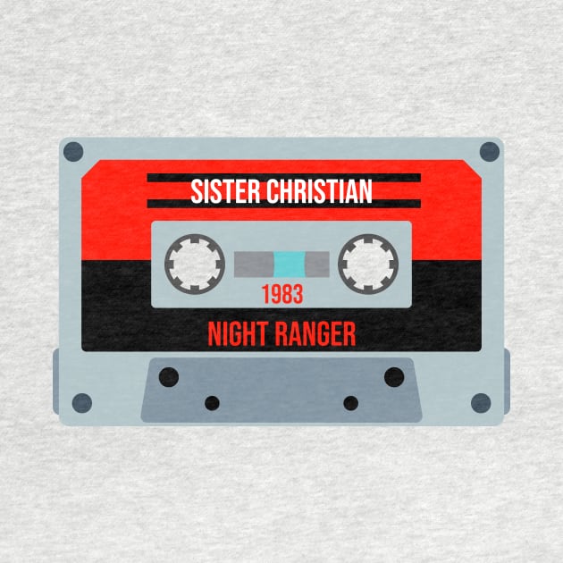 Night Ranger Classic Retro Cassette by PowelCastStudio